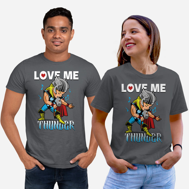 Love Me Thunder-Unisex-Basic-Tee-Boggs Nicolas