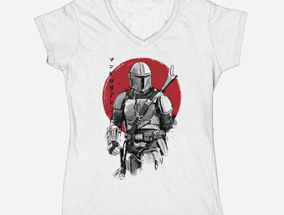 Mandalorian Bounty Hunter Sumi-e