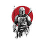 Mandalorian Bounty Hunter Sumi-e-Youth-Pullover-Sweatshirt-DrMonekers