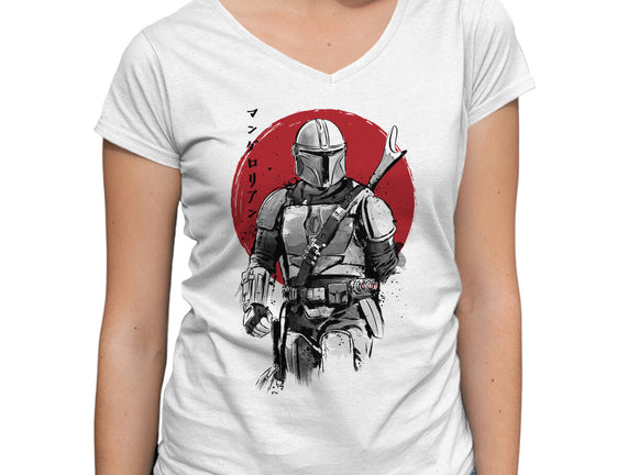 Mandalorian Bounty Hunter Sumi-e
