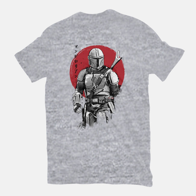 Mandalorian Bounty Hunter Sumi-e-Mens-Premium-Tee-DrMonekers