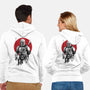 Mandalorian Bounty Hunter Sumi-e-Unisex-Zip-Up-Sweatshirt-DrMonekers