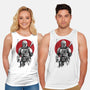 Mandalorian Bounty Hunter Sumi-e-Unisex-Basic-Tank-DrMonekers