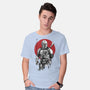 Mandalorian Bounty Hunter Sumi-e-Mens-Basic-Tee-DrMonekers