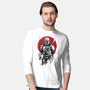 Mandalorian Bounty Hunter Sumi-e-Mens-Long Sleeved-Tee-DrMonekers