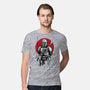 Mandalorian Bounty Hunter Sumi-e-Mens-Premium-Tee-DrMonekers