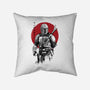 Mandalorian Bounty Hunter Sumi-e-None-Removable Cover w Insert-Throw Pillow-DrMonekers