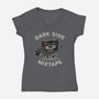 Dark Side Mixtape-Womens-V-Neck-Tee-Melonseta