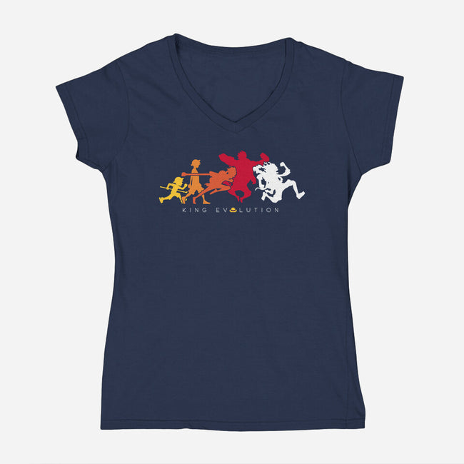 King Evolution-Womens-V-Neck-Tee-se7te
