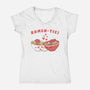 Ramen-tic Noodles-Womens-V-Neck-Tee-vp021
