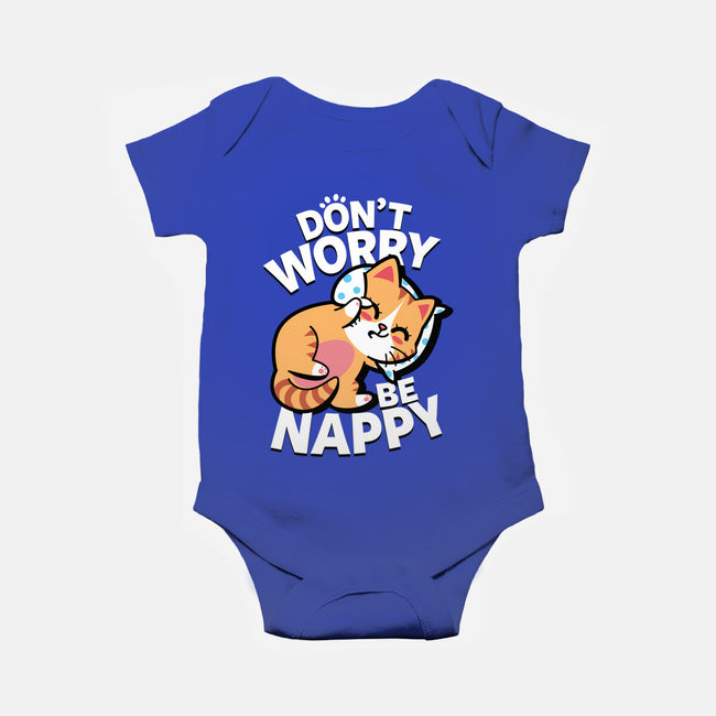 Don't Worry Be Nappy-Baby-Basic-Onesie-Boggs Nicolas