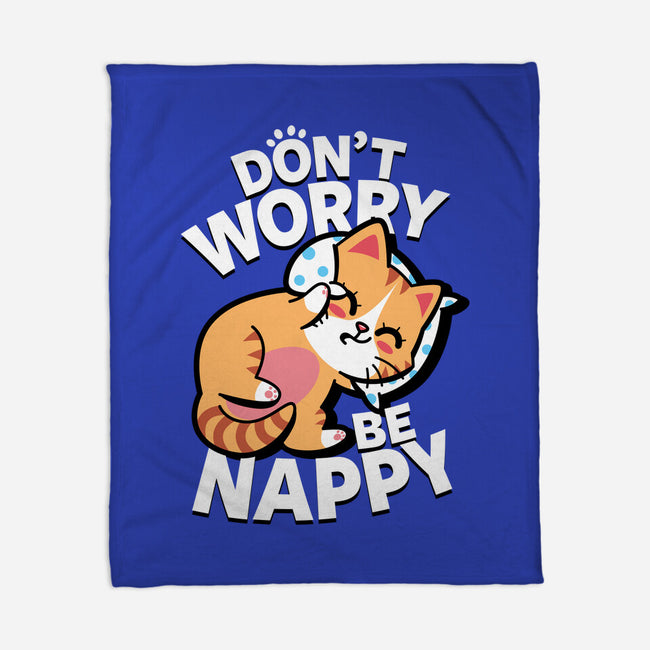 Don't Worry Be Nappy-None-Fleece-Blanket-Boggs Nicolas