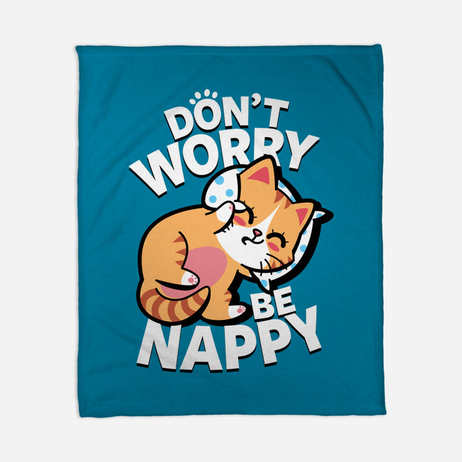 Don't Worry Be Nappy-None-Fleece-Blanket-Boggs Nicolas