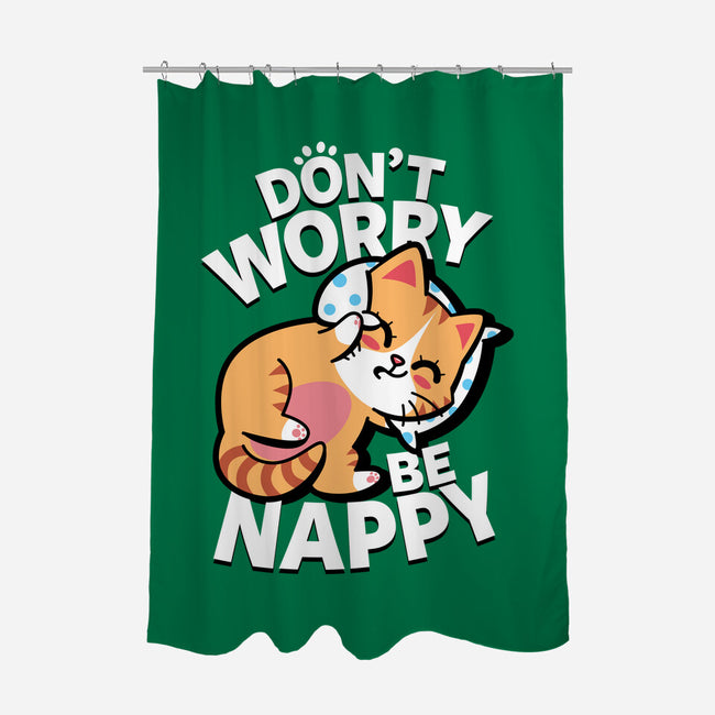 Don't Worry Be Nappy-None-Polyester-Shower Curtain-Boggs Nicolas