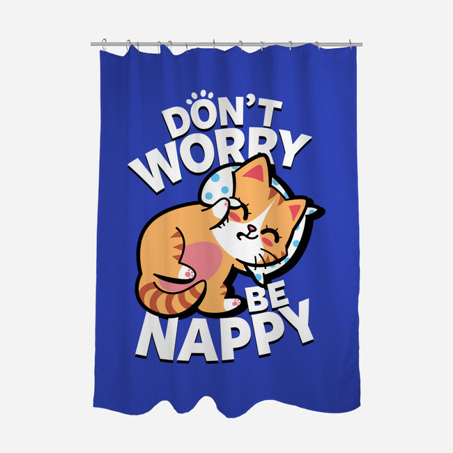 Don't Worry Be Nappy-None-Polyester-Shower Curtain-Boggs Nicolas