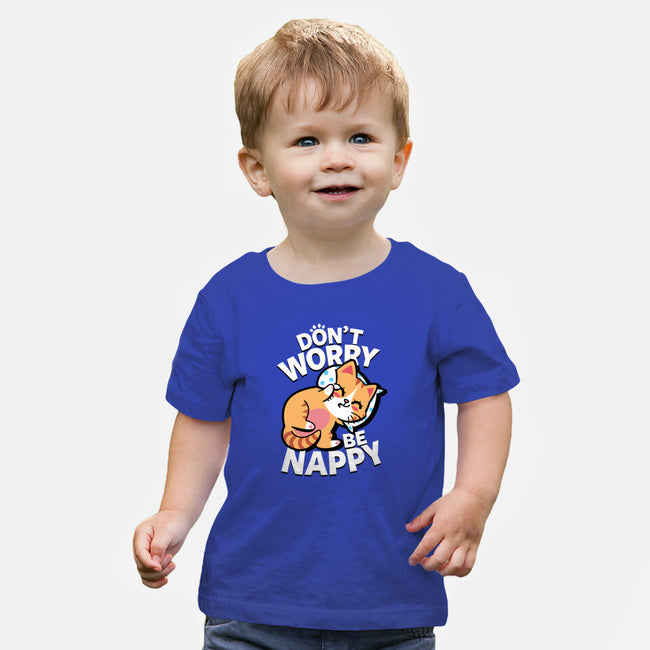 Don't Worry Be Nappy-Baby-Basic-Tee-Boggs Nicolas