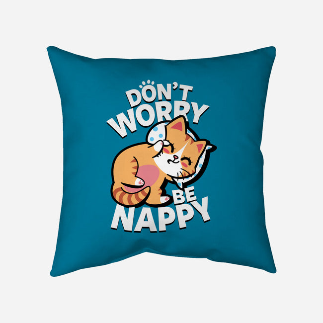 Don't Worry Be Nappy-None-Removable Cover w Insert-Throw Pillow-Boggs Nicolas