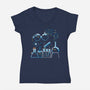 Chemical Kittens-Womens-V-Neck-Tee-Vallina84