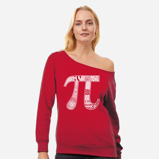 Pi Doodle-Womens-Off Shoulder-Sweatshirt-krisren28