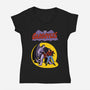 Gargoyles Cover-Womens-V-Neck-Tee-jasesa