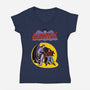 Gargoyles Cover-Womens-V-Neck-Tee-jasesa
