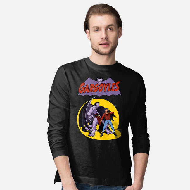 Gargoyles Cover-Mens-Long Sleeved-Tee-jasesa