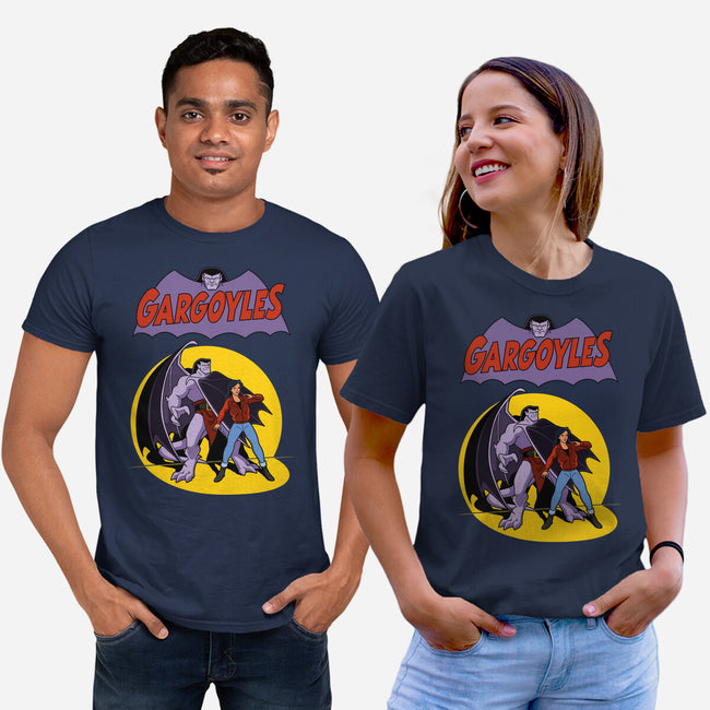 Gargoyles Cover-Unisex-Basic-Tee-jasesa