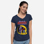 Gargoyles Cover-Womens-V-Neck-Tee-jasesa