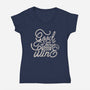 Good Things Take Wine-Womens-V-Neck-Tee-Estudio Horta