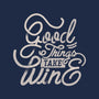 Good Things Take Wine-None-Fleece-Blanket-Estudio Horta