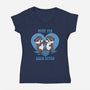 Made For Each Otter-Womens-V-Neck-Tee-Trendlory