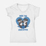 Made For Each Otter-Womens-V-Neck-Tee-Trendlory