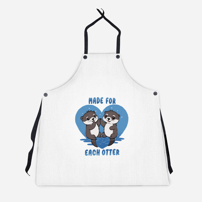 Made For Each Otter-Unisex-Kitchen-Apron-Trendlory