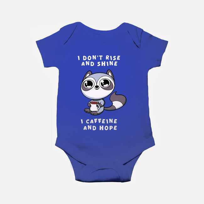 I Don't Rise And Shine-Baby-Basic-Onesie-FunkVampire