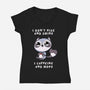I Don't Rise And Shine-Womens-V-Neck-Tee-FunkVampire