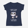 I Don't Rise And Shine-Womens-V-Neck-Tee-FunkVampire