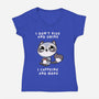 I Don't Rise And Shine-Womens-V-Neck-Tee-FunkVampire