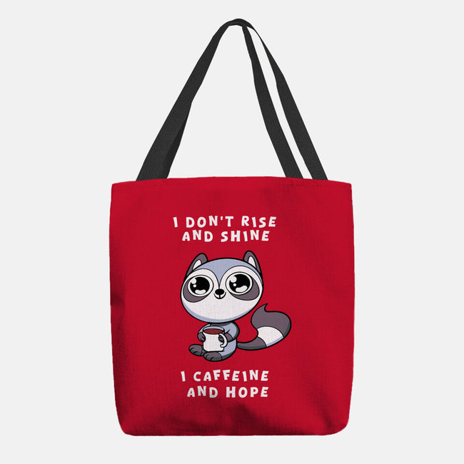 I Don't Rise And Shine-None-Basic Tote-Bag-FunkVampire