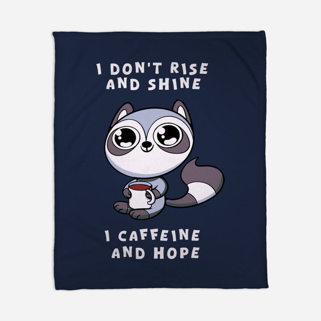 I Don't Rise And Shine-None-Fleece-Blanket-FunkVampire