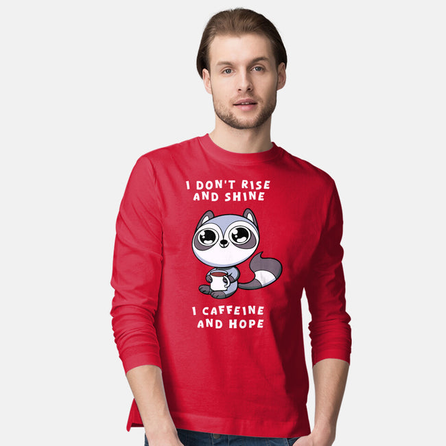 I Don't Rise And Shine-Mens-Long Sleeved-Tee-FunkVampire