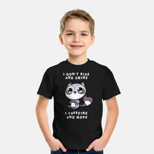 I Don't Rise And Shine-Youth-Basic-Tee-FunkVampire