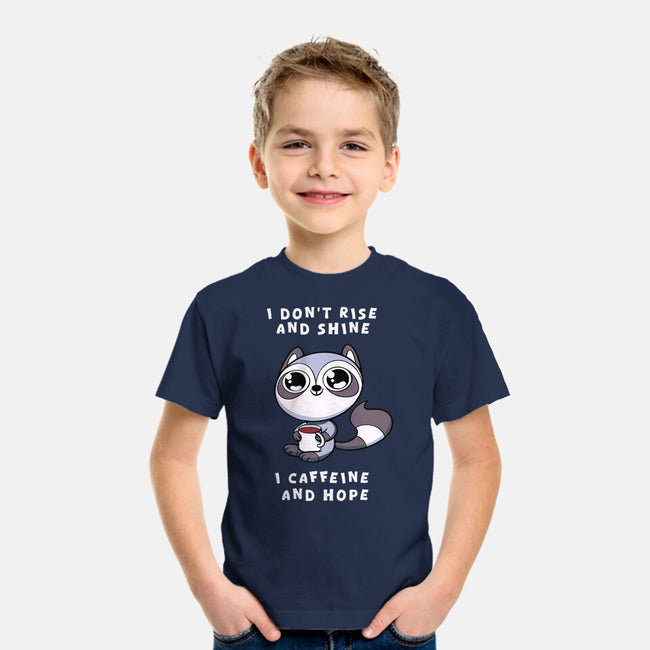 I Don't Rise And Shine-Youth-Basic-Tee-FunkVampire