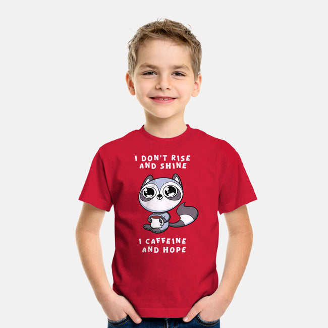 I Don't Rise And Shine-Youth-Basic-Tee-FunkVampire