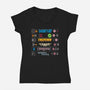 VHS KIng-Womens-V-Neck-Tee-Nemons