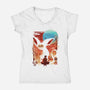 Twinkle Wings-Womens-V-Neck-Tee-dandingeroz