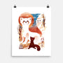 Fire Ferrets-None-Matte-Poster-dandingeroz