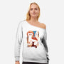 Fire Ferrets-Womens-Off Shoulder-Sweatshirt-dandingeroz