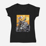 The Battle Of Tatooine-Womens-V-Neck-Tee-zascanauta