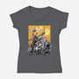 The Battle Of Tatooine-Womens-V-Neck-Tee-zascanauta