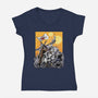 The Battle Of Tatooine-Womens-V-Neck-Tee-zascanauta